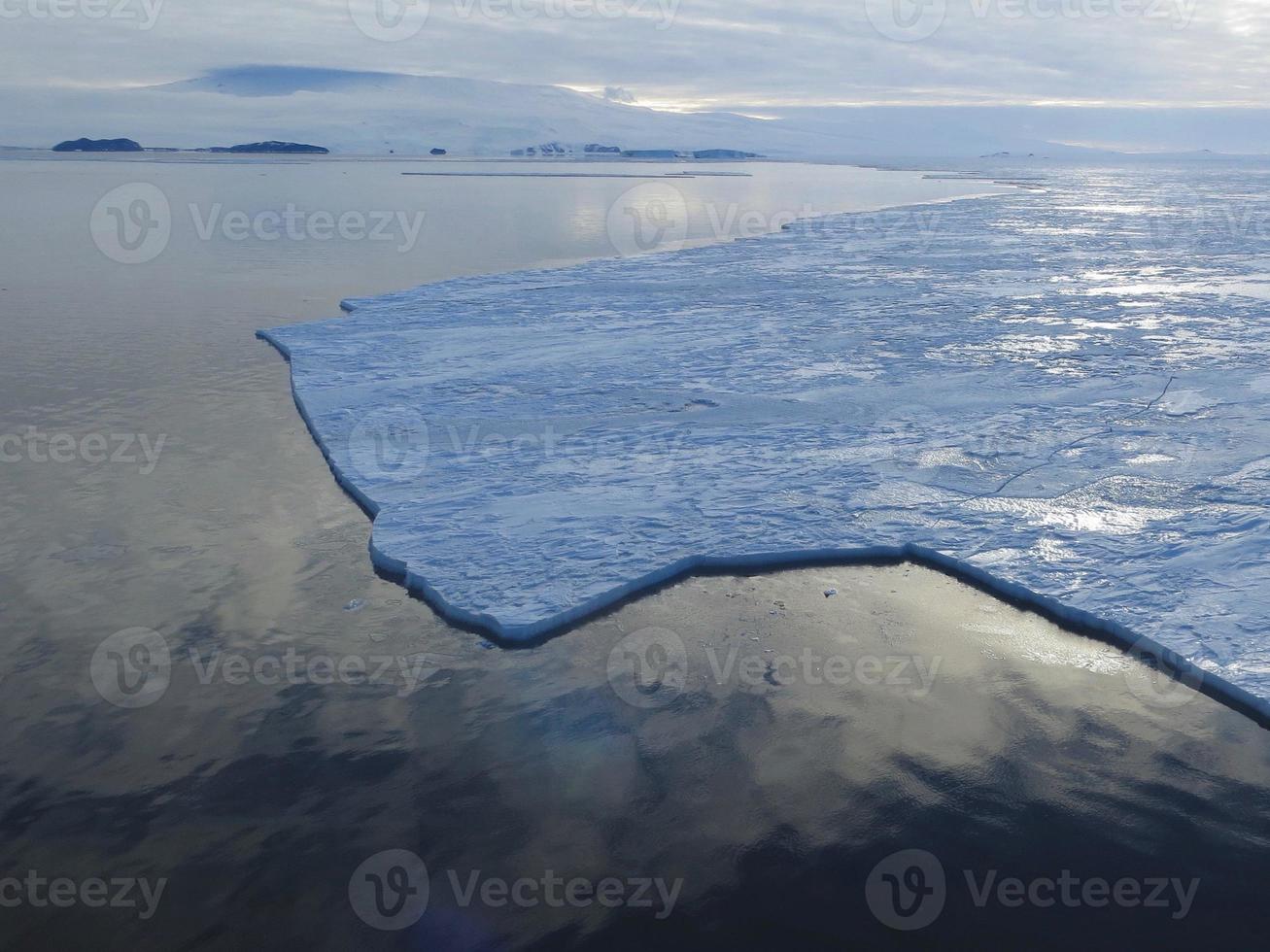 Sea ice in McMurdo Sound Antarctica photo