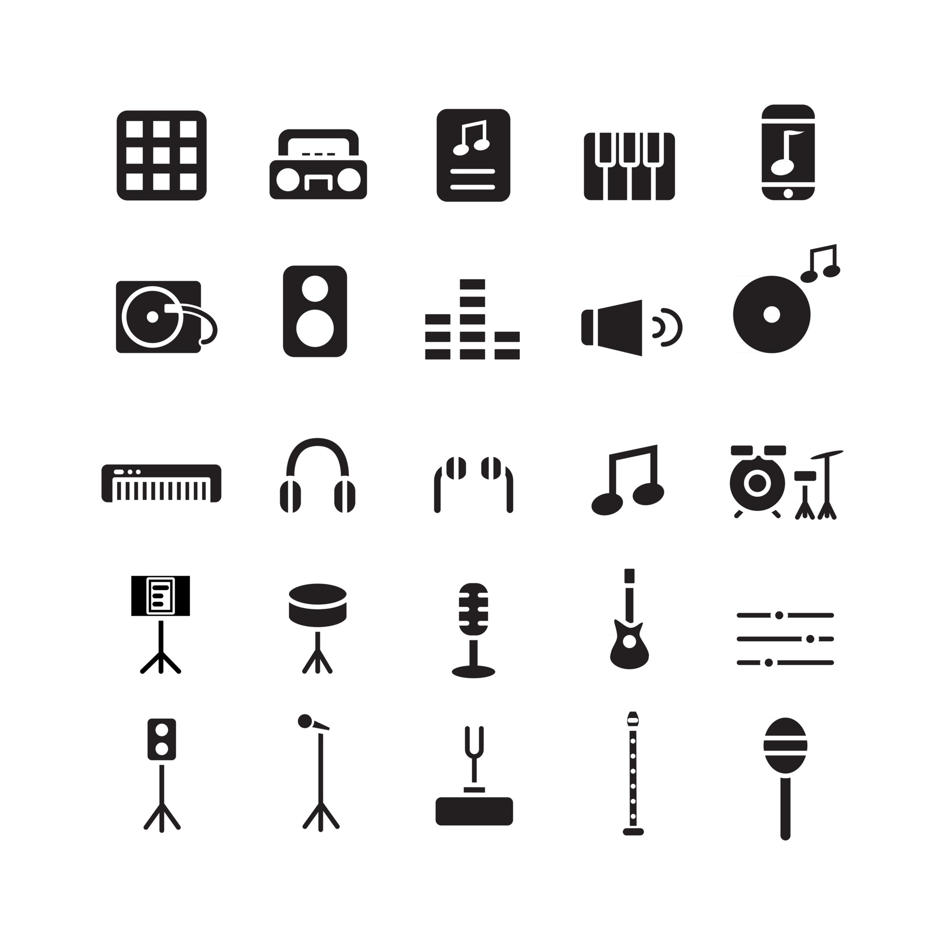 Music Studio Icon Vector Art, Icons, and Graphics for Free Download