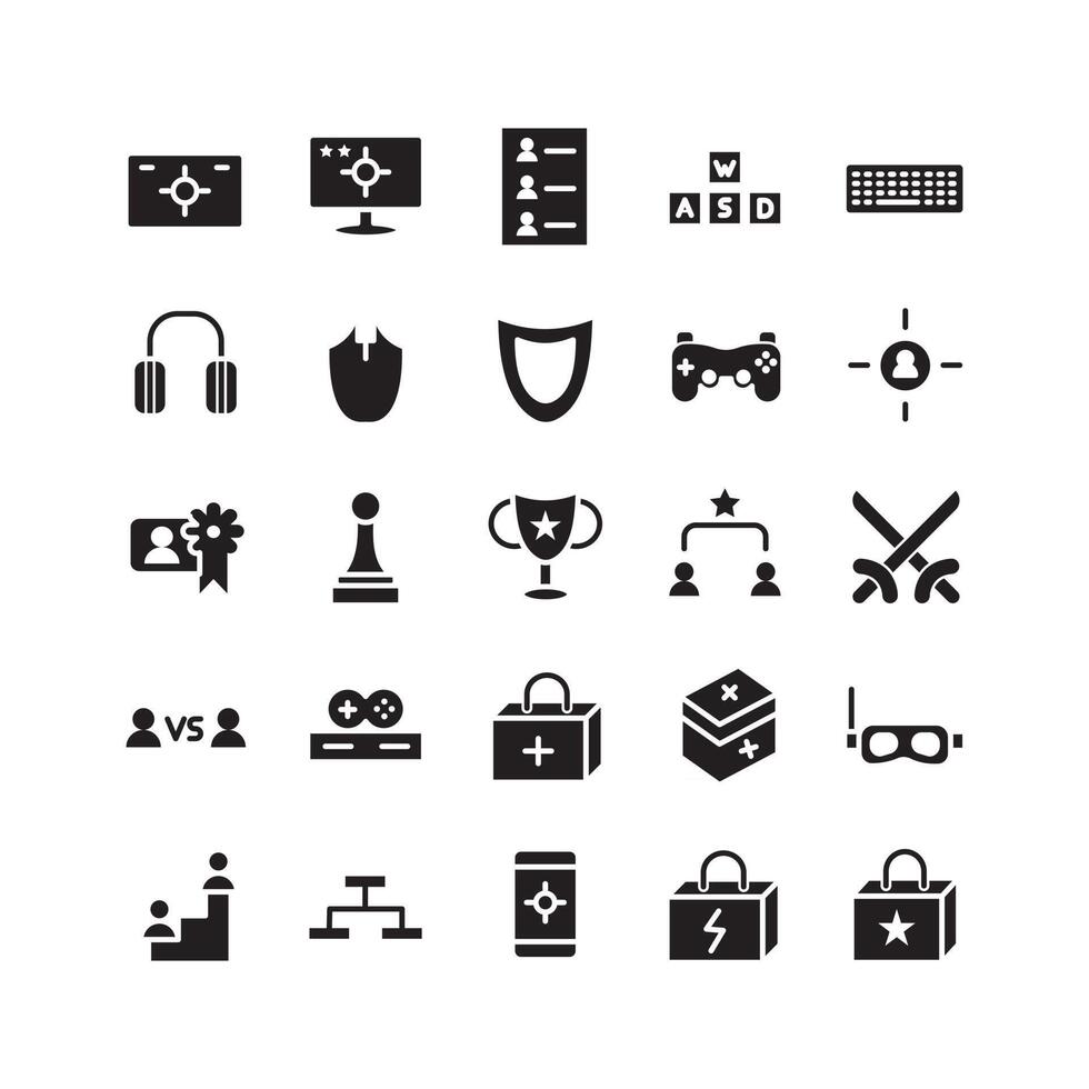 Sport Tournament icon set vector solid for website mobile app presentation social media Suitable for user interface and user experience