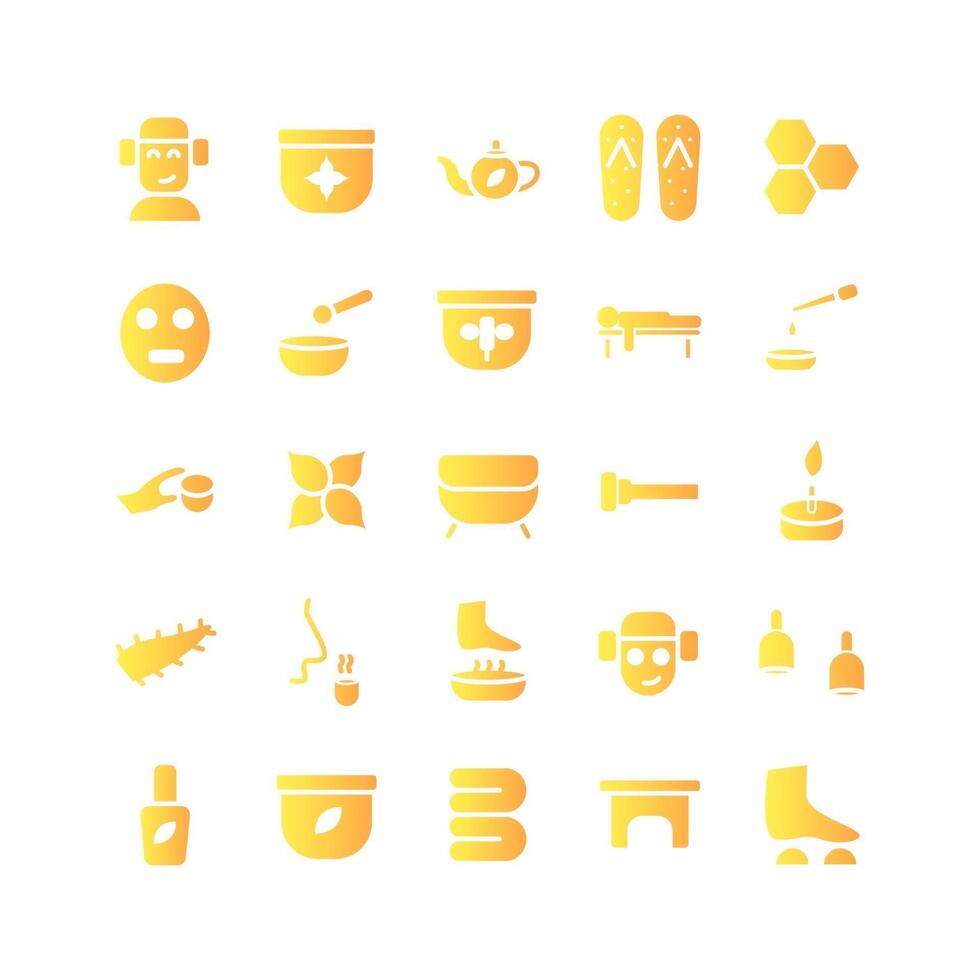 Therapy icon set vector gradient for website mobile app presentation social media Suitable for user interface and user experience