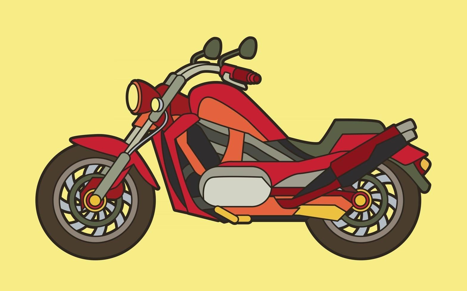 Motorbike Motorcycle Chopper vector