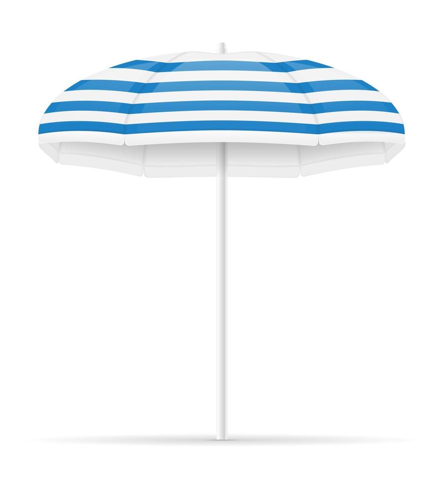 beach attributes umbrella stock vector illustration isolated on white background