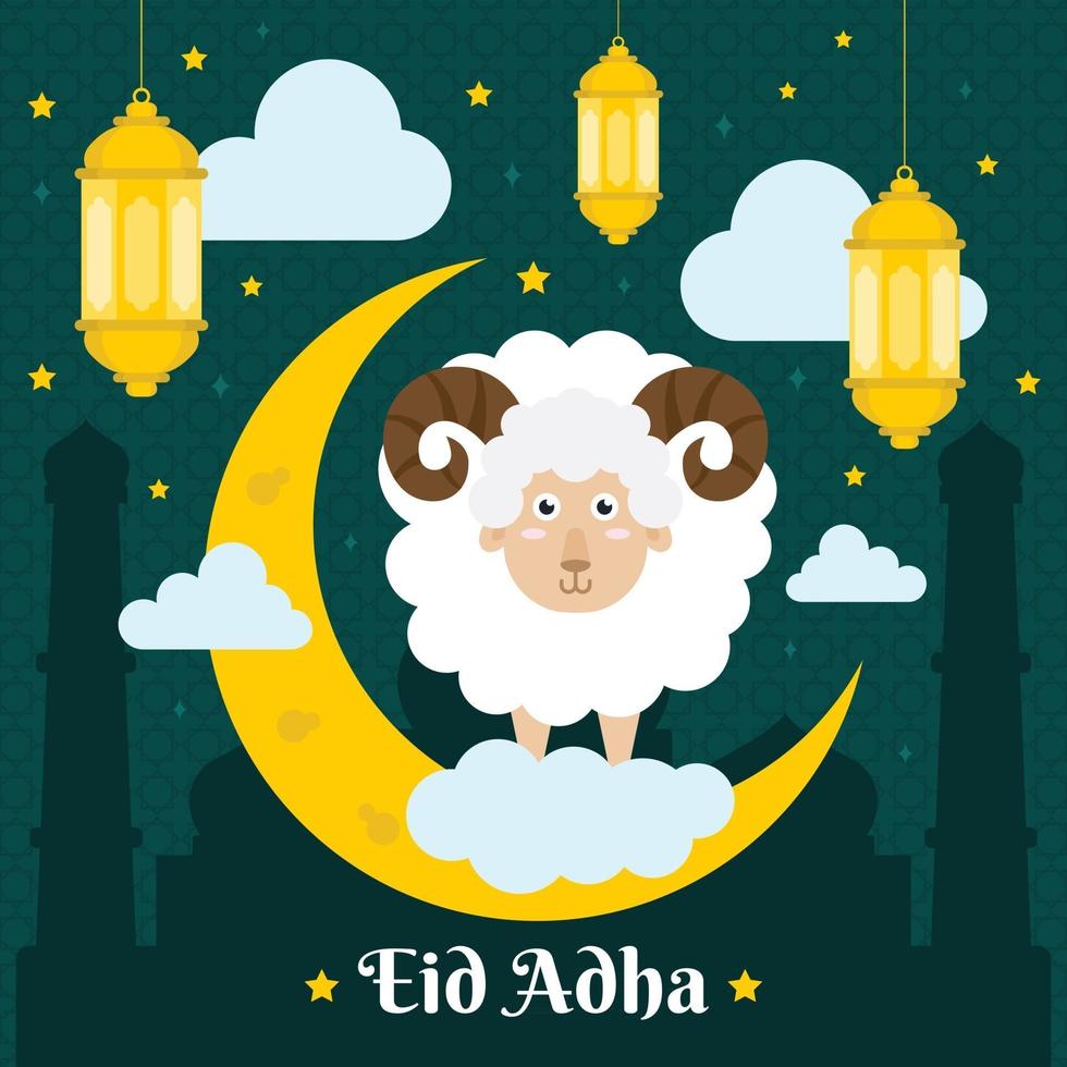 fondo de eid al adha vector