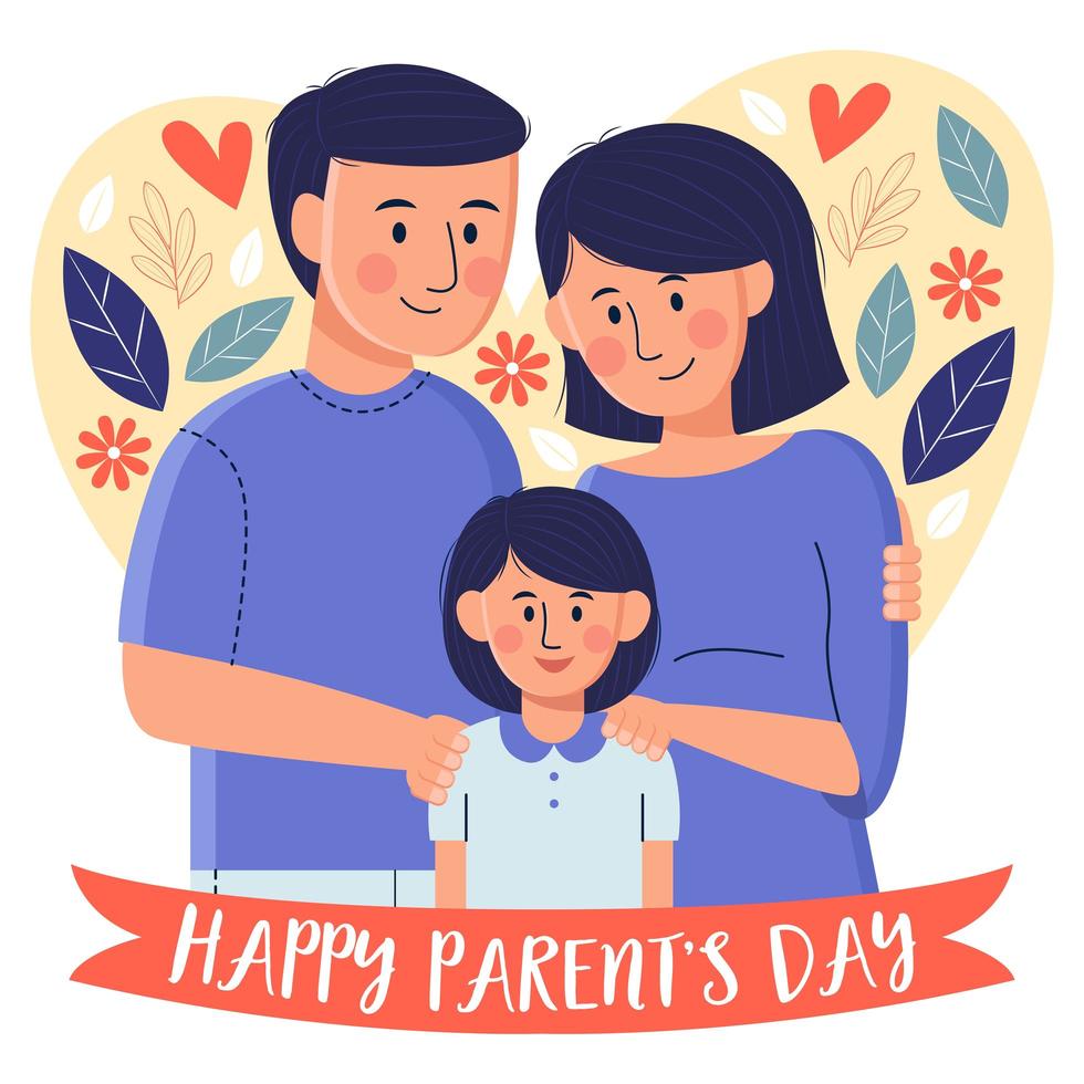 Happy Parents Day vector