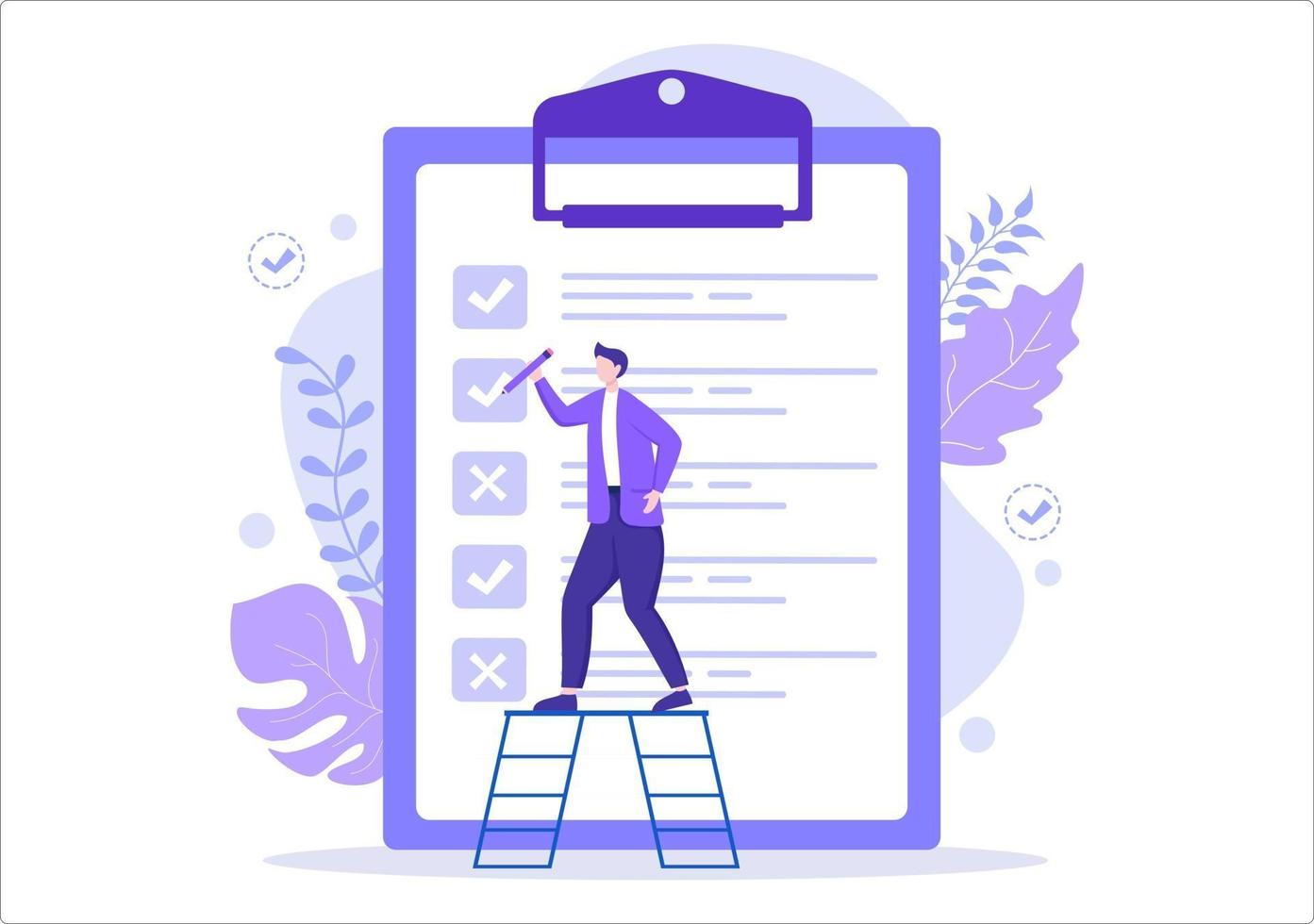 Task List Vector Illustration