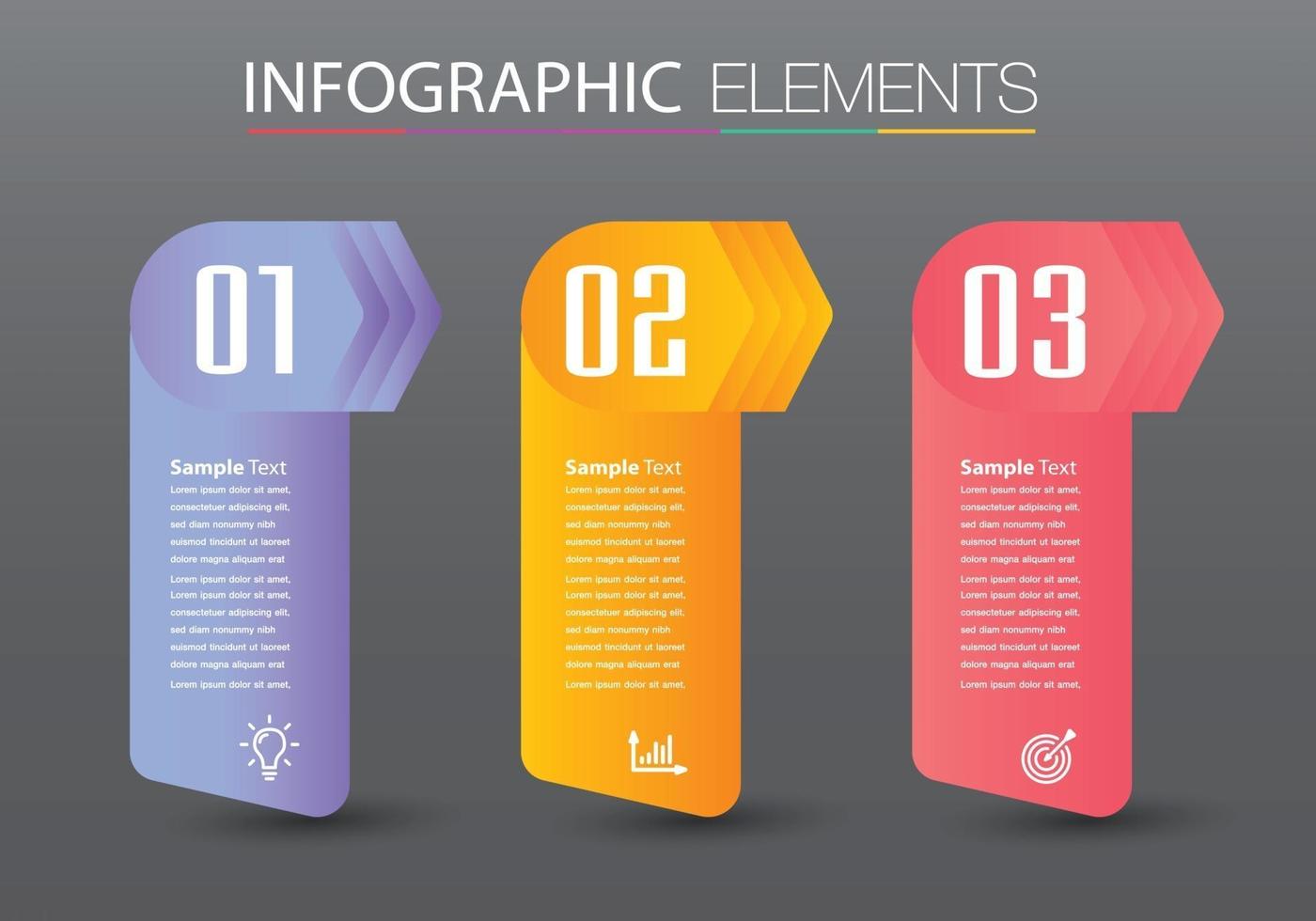 modern text box template banner Infographics vector