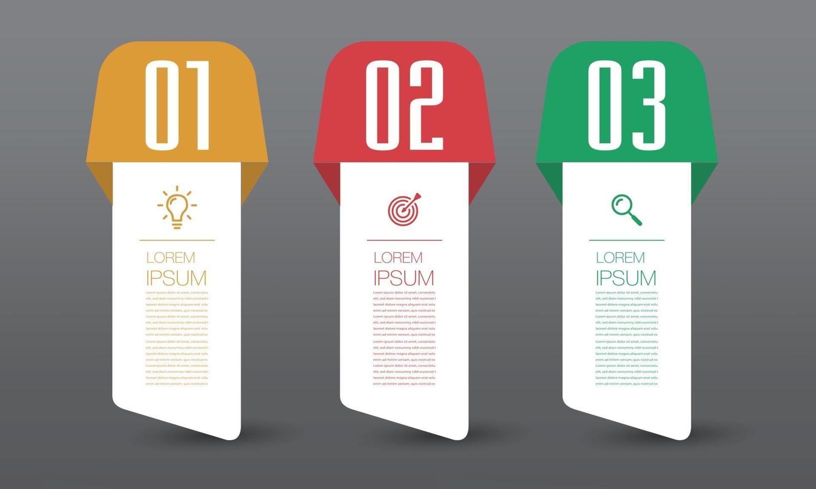 modern text box template banner Infographics vector