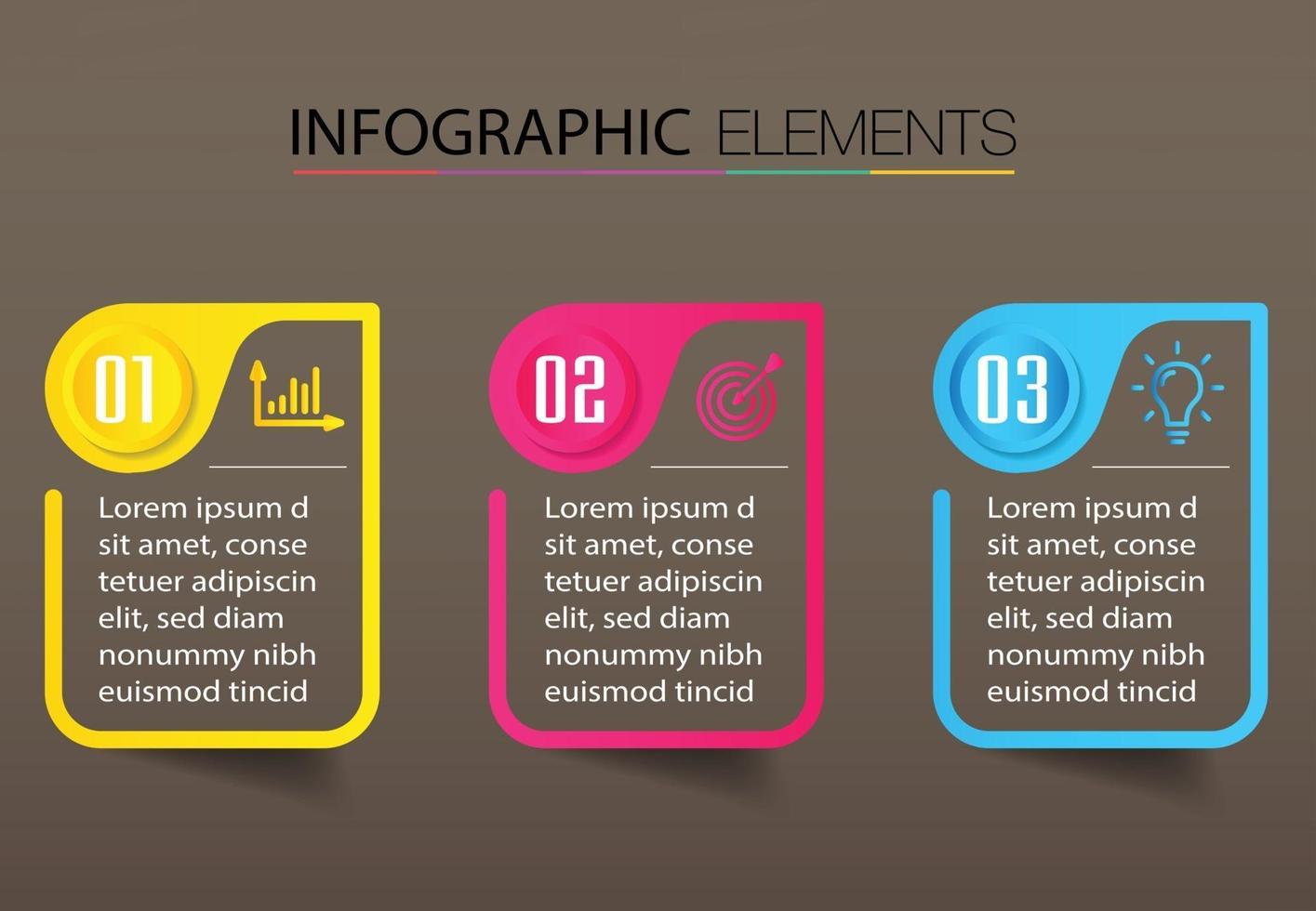 modern text box template banner Infographics vector