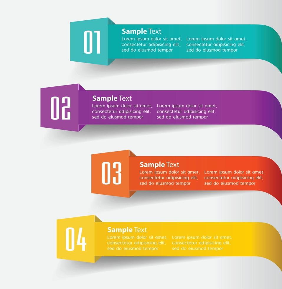 modern text box template banner Infographics vector