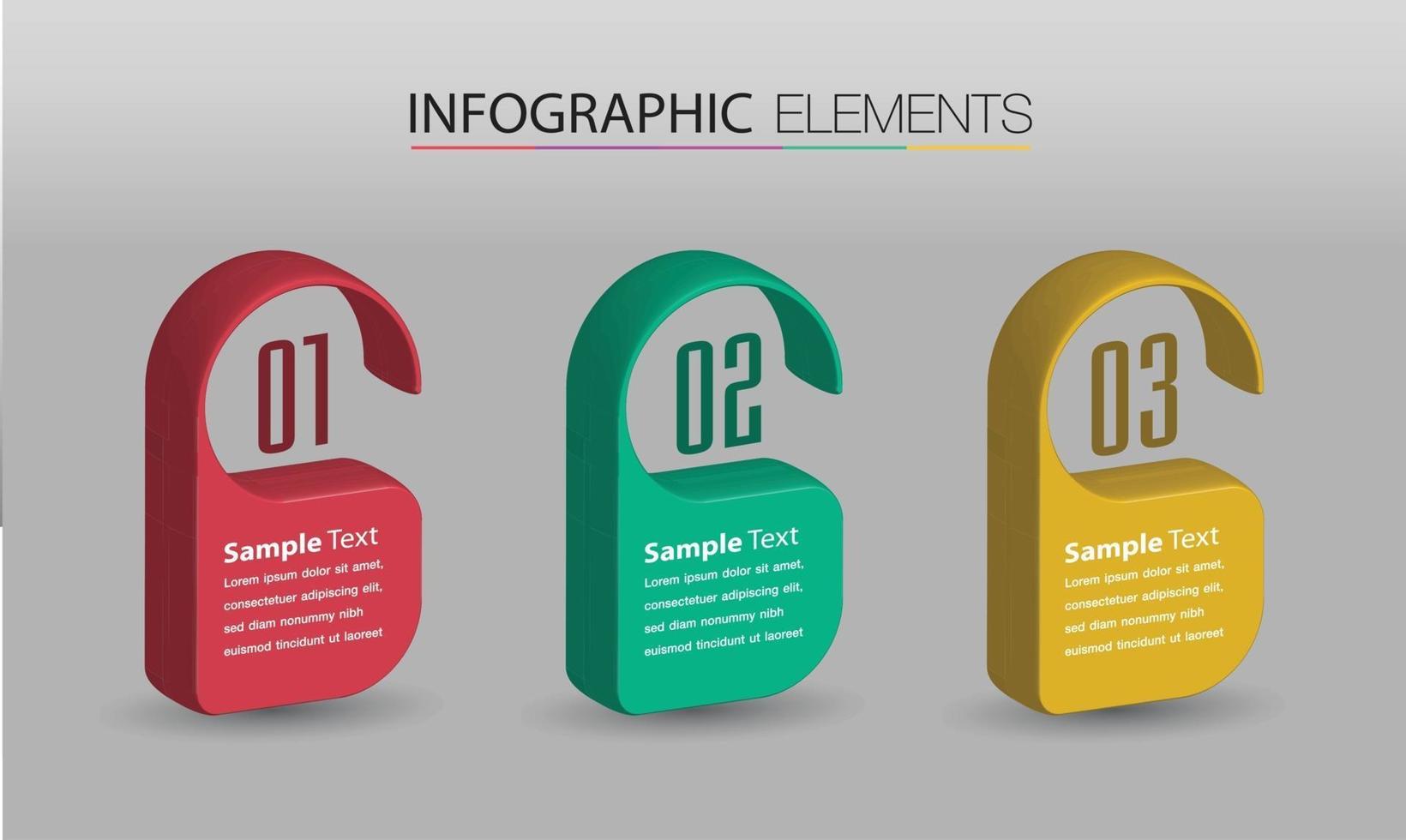 modern text box template banner Infographics vector