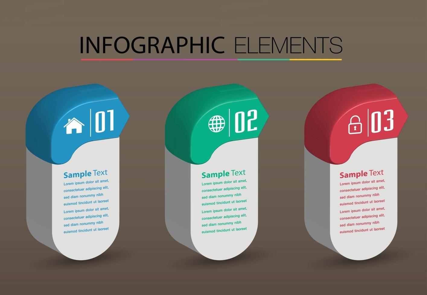 modern text box template banner Infographics vector