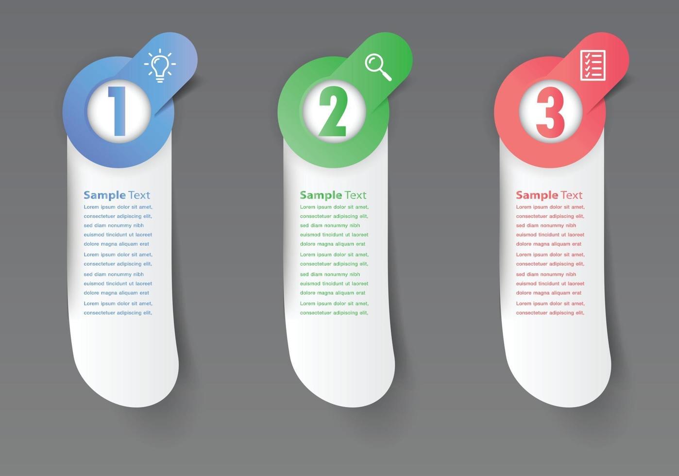 modern text box template banner Infographics vector