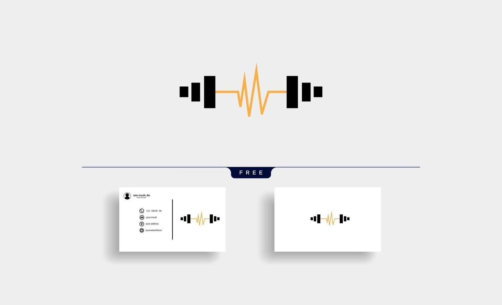 Fitness Center icon Design with pulse or heartbeat vector