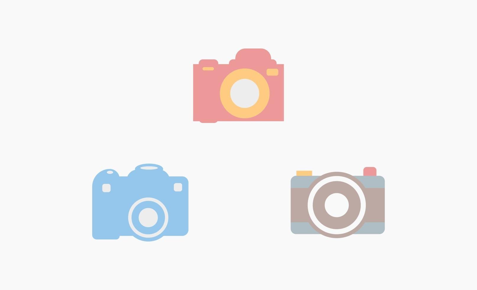 set of Camera Clipart Vector Design Isolated