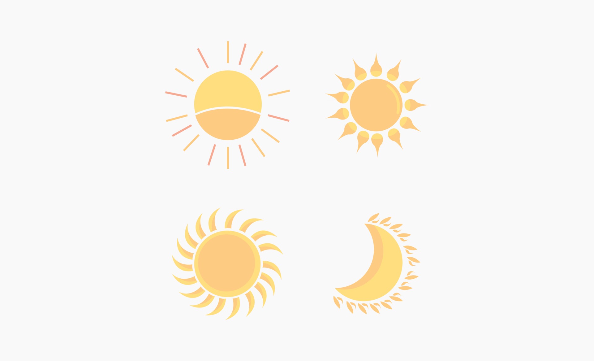 Sun And Moon Clipart Design Vector Vector Art At Vecteezy