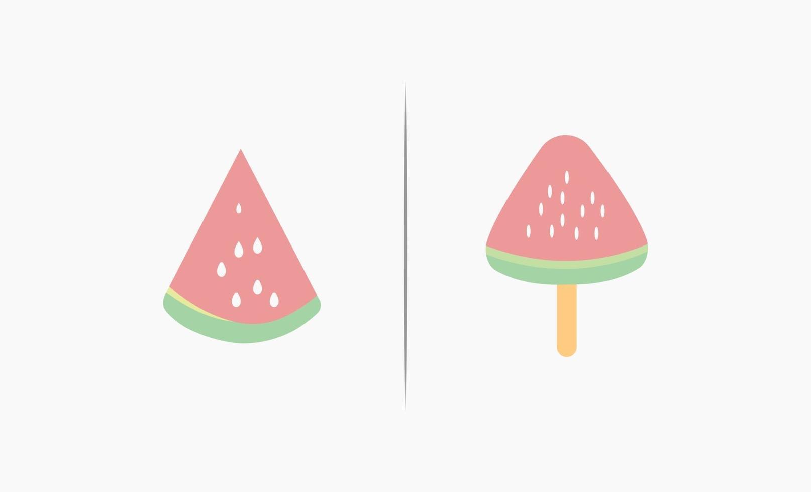 Watermelon ice cream icon design vector