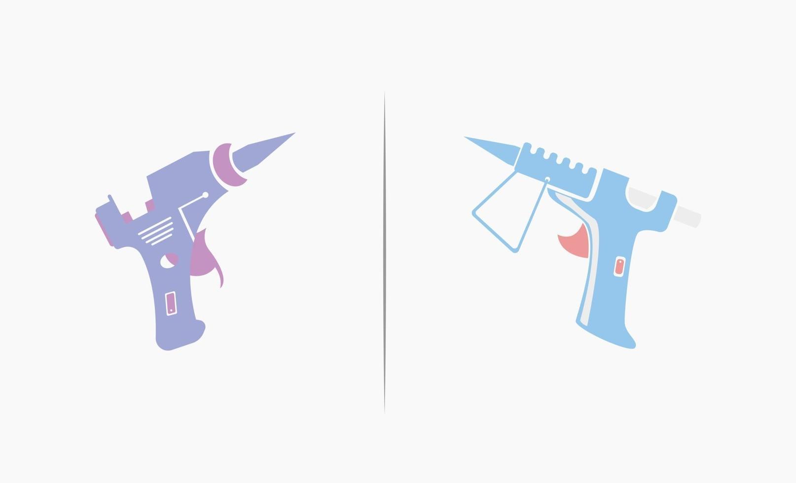 Ilustración de vector de diseño de icono de pistola de pegamento caliente