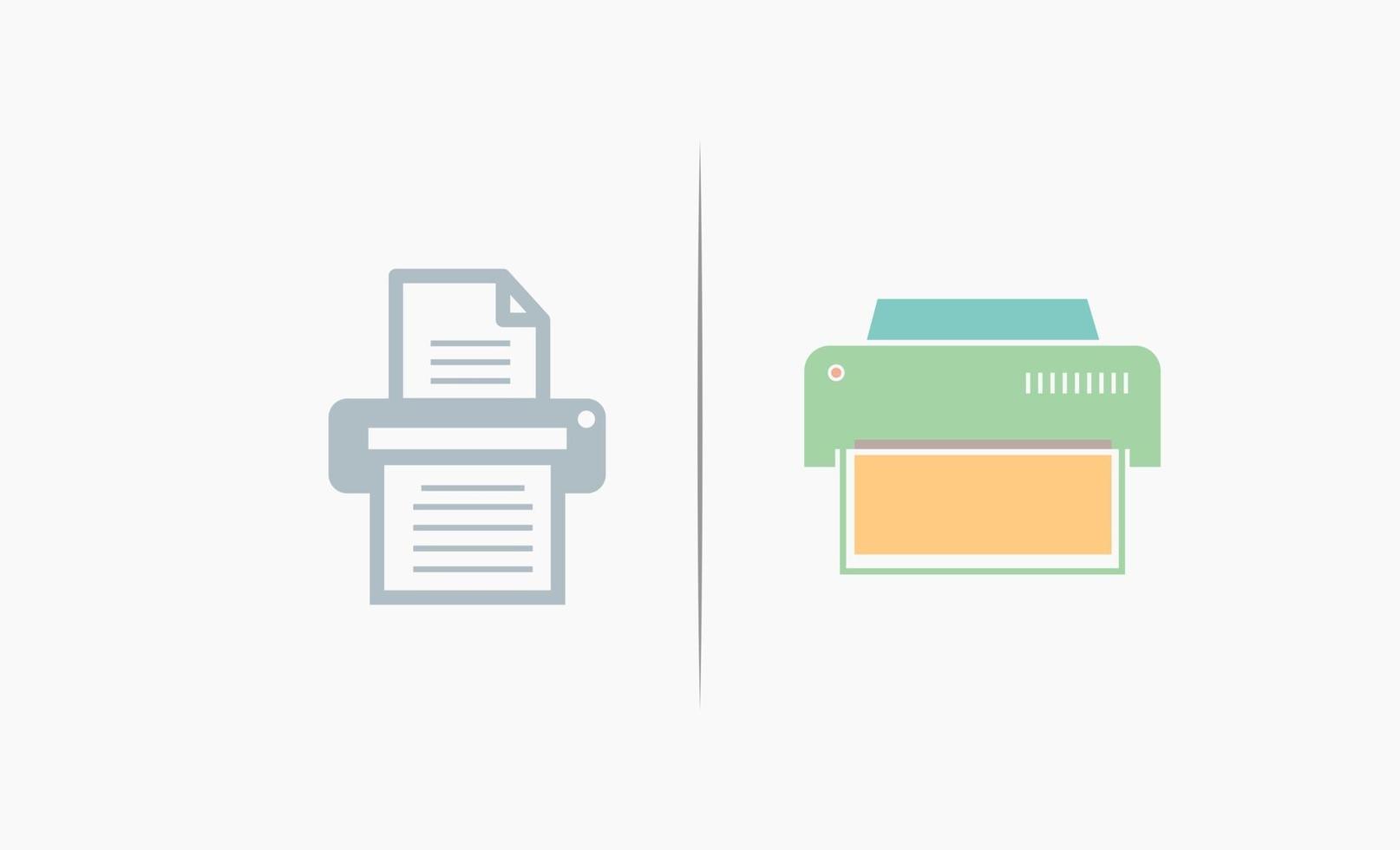 Printer or fax icon clipart design vector