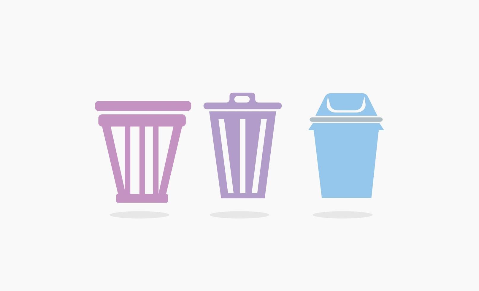 Trash icon clipart design vector