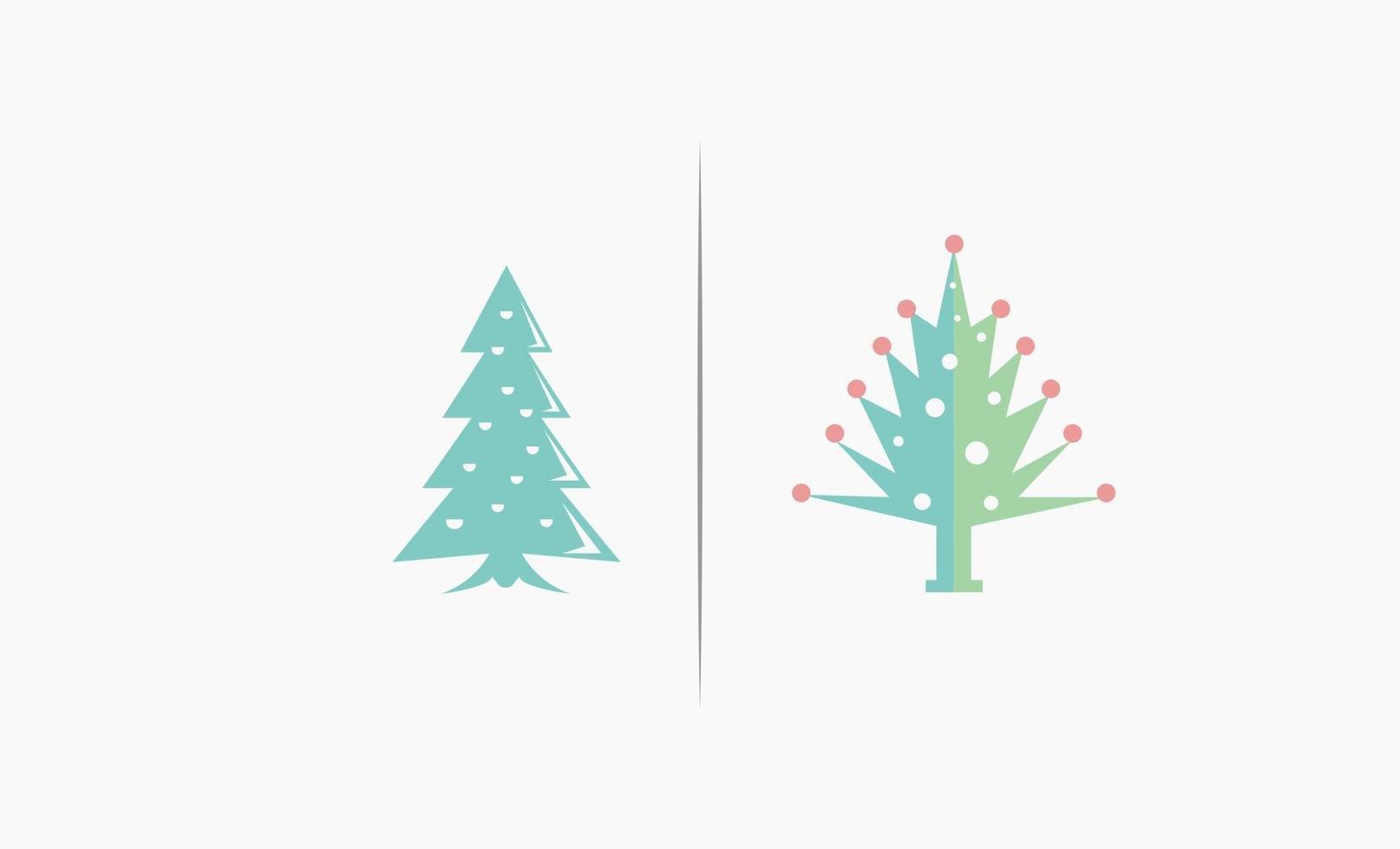 vector de diseño de icono de árbol de Navidad