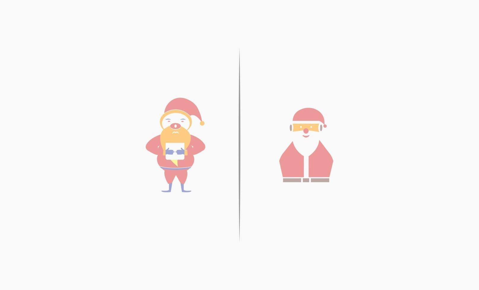 vector de diseño de icono de santa claus