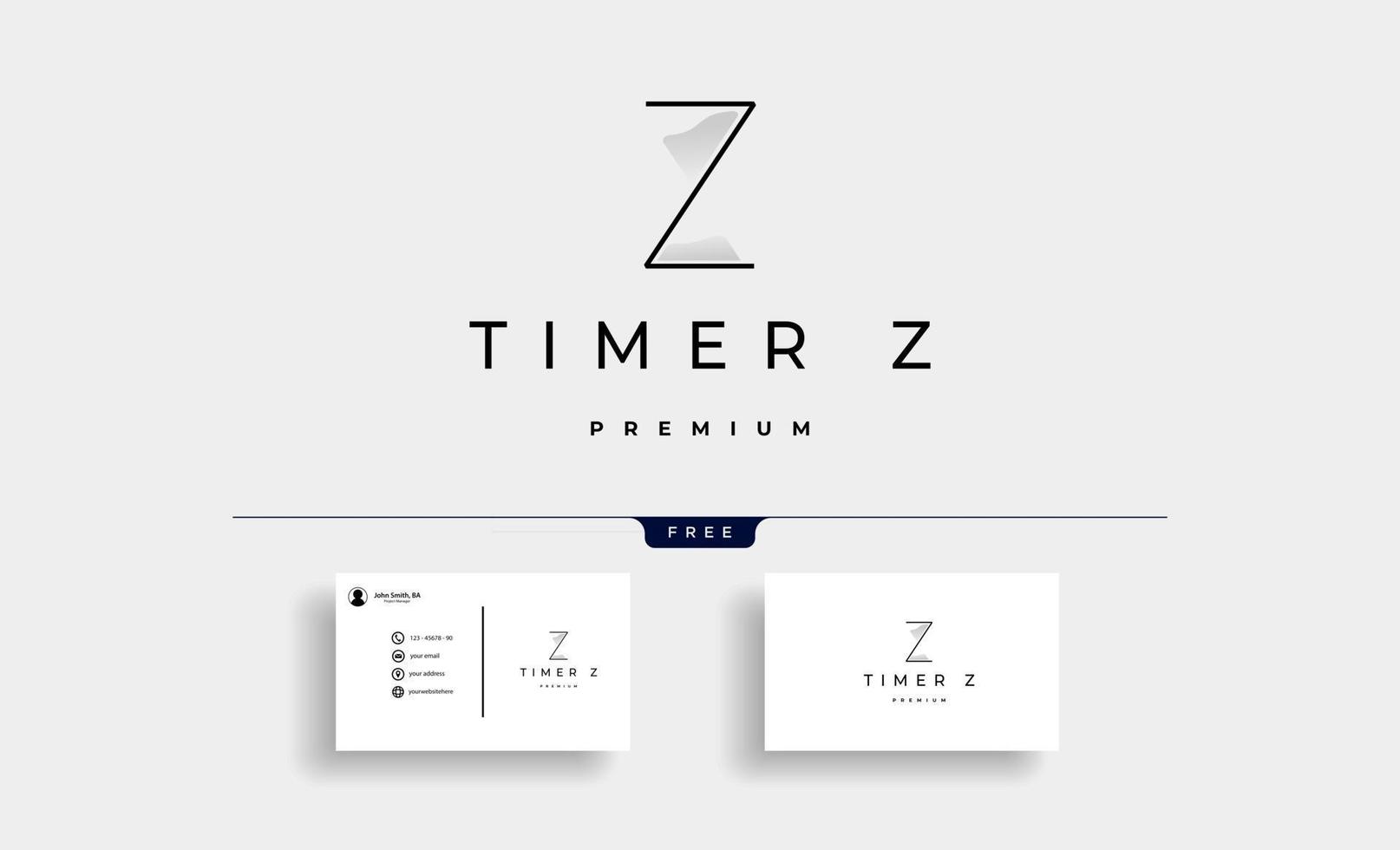 Letter Z Hourglass Logo Icon Vector Design