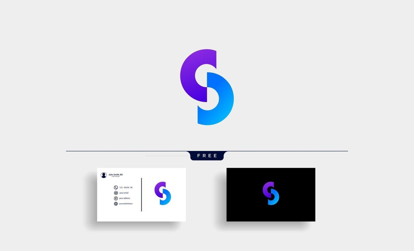 S monogram Logo Design Vector template