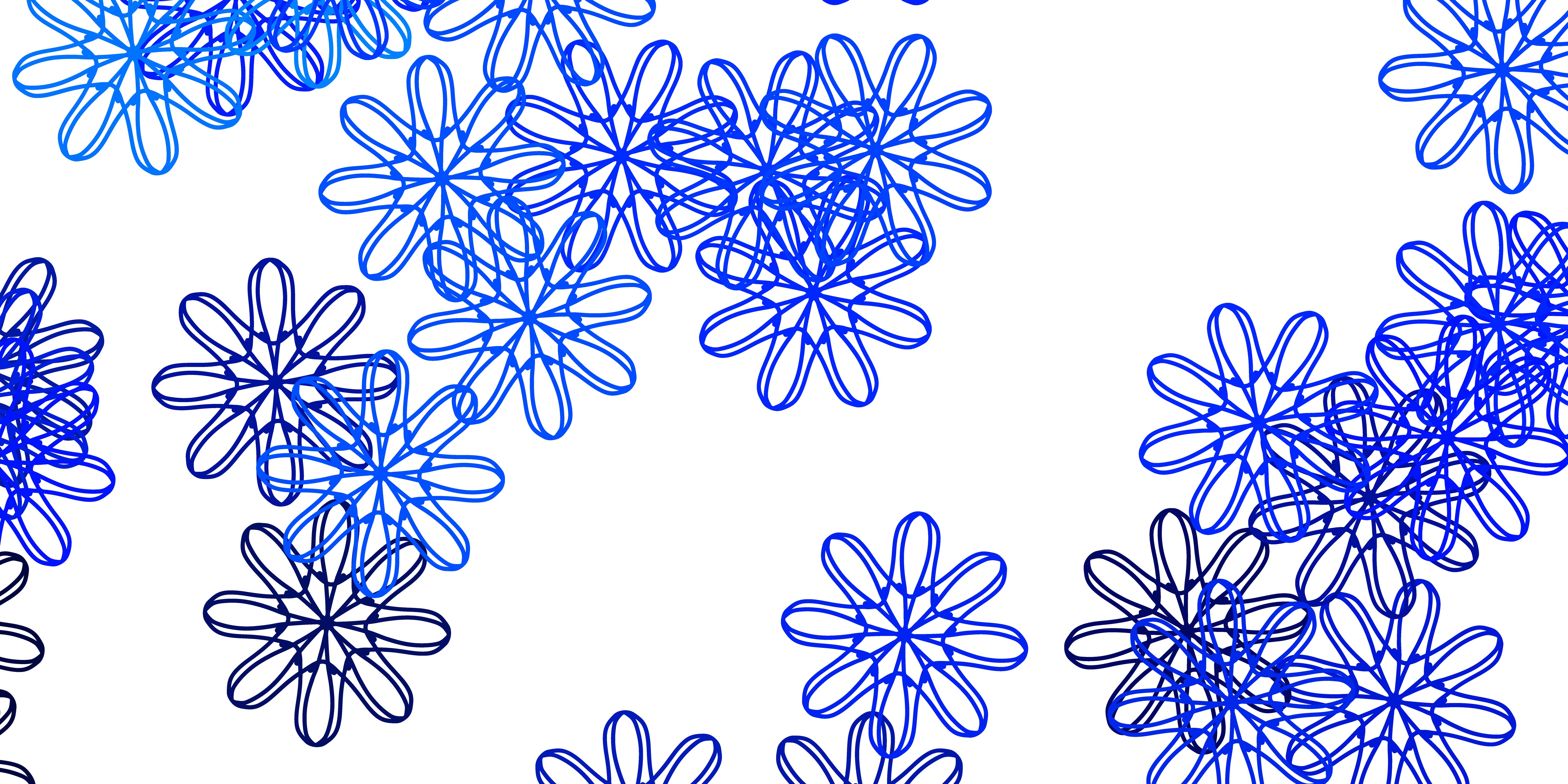 Light BLUE vector natural artwork with flowers 2532227 Vector Art at