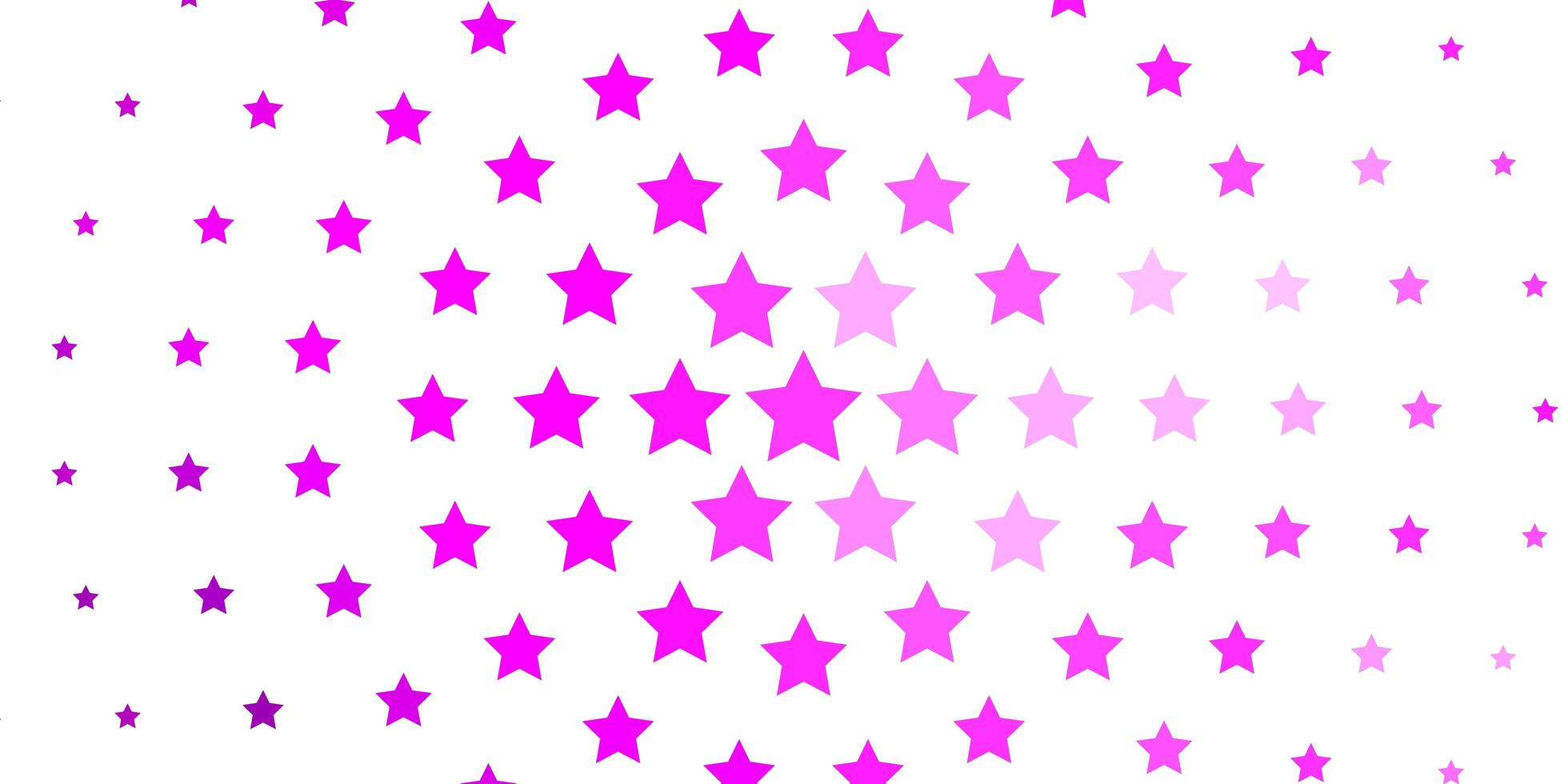 Light Pink vector template with neon stars