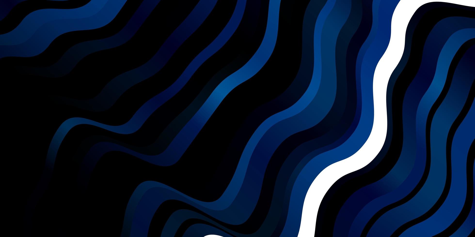 Dark BLUE vector backdrop with bent lines