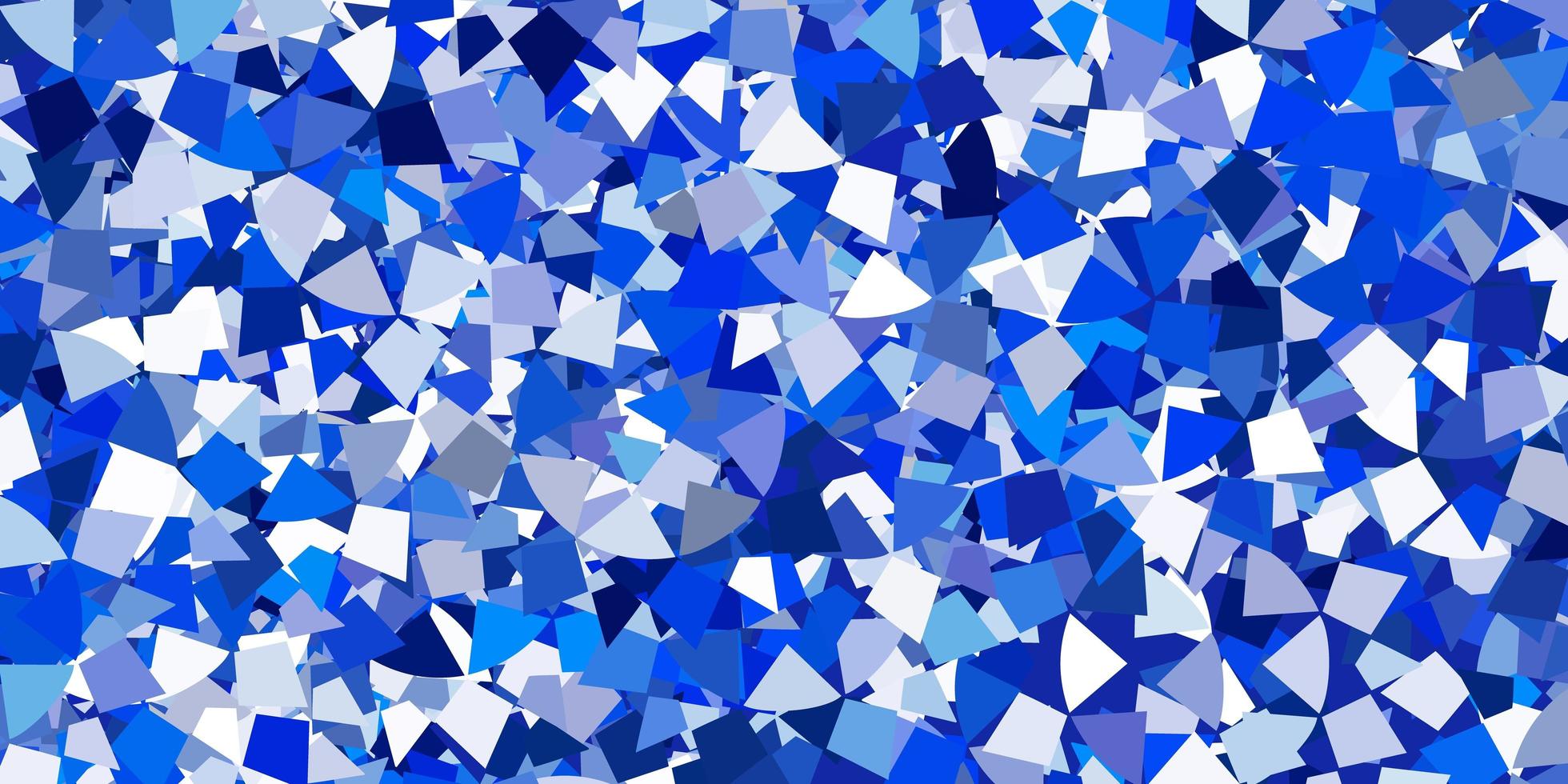 Light blue vector template with crystals triangles
