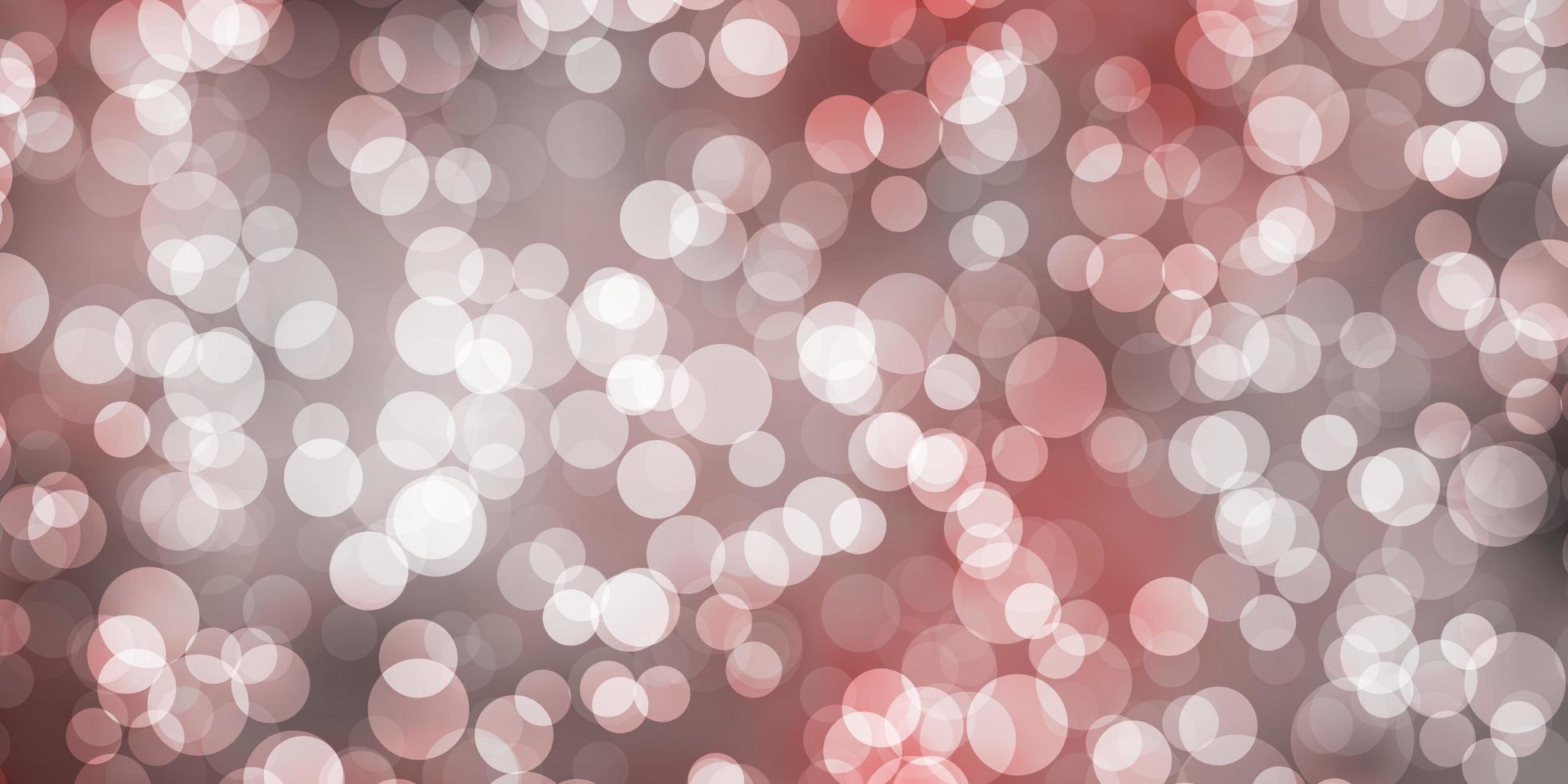 Light Red vector template with circles