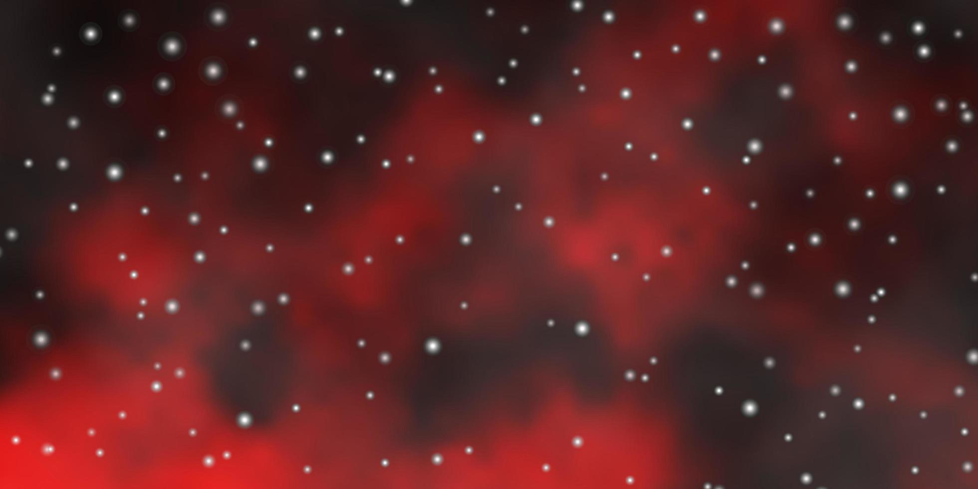 textura de vector naranja oscuro con hermosas estrellas