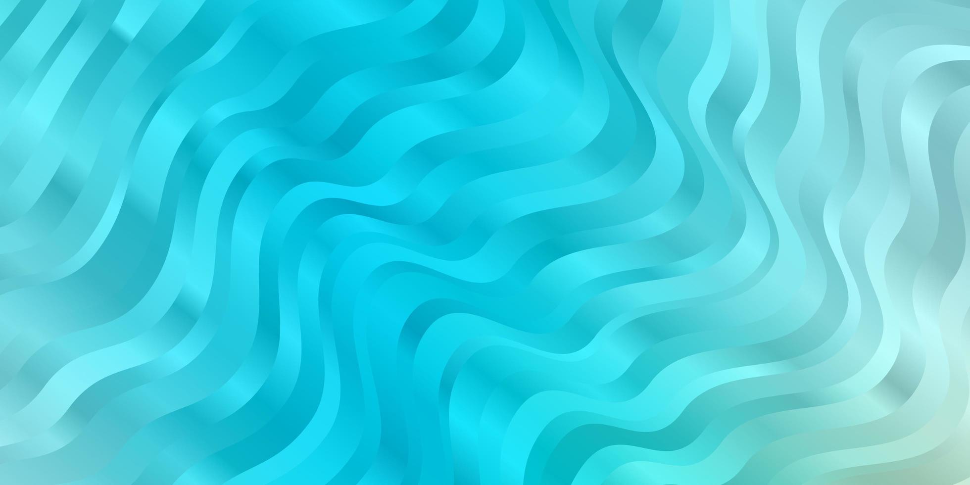 Light Blue Green vector background with curved lines