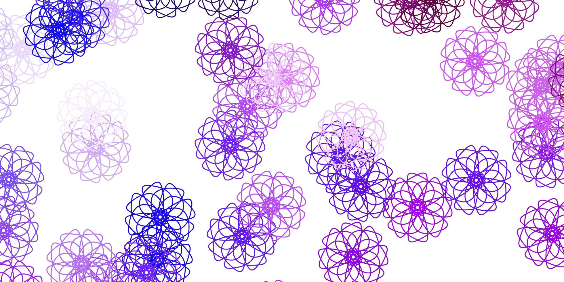 Light Purple vector natural backdrop with flowers