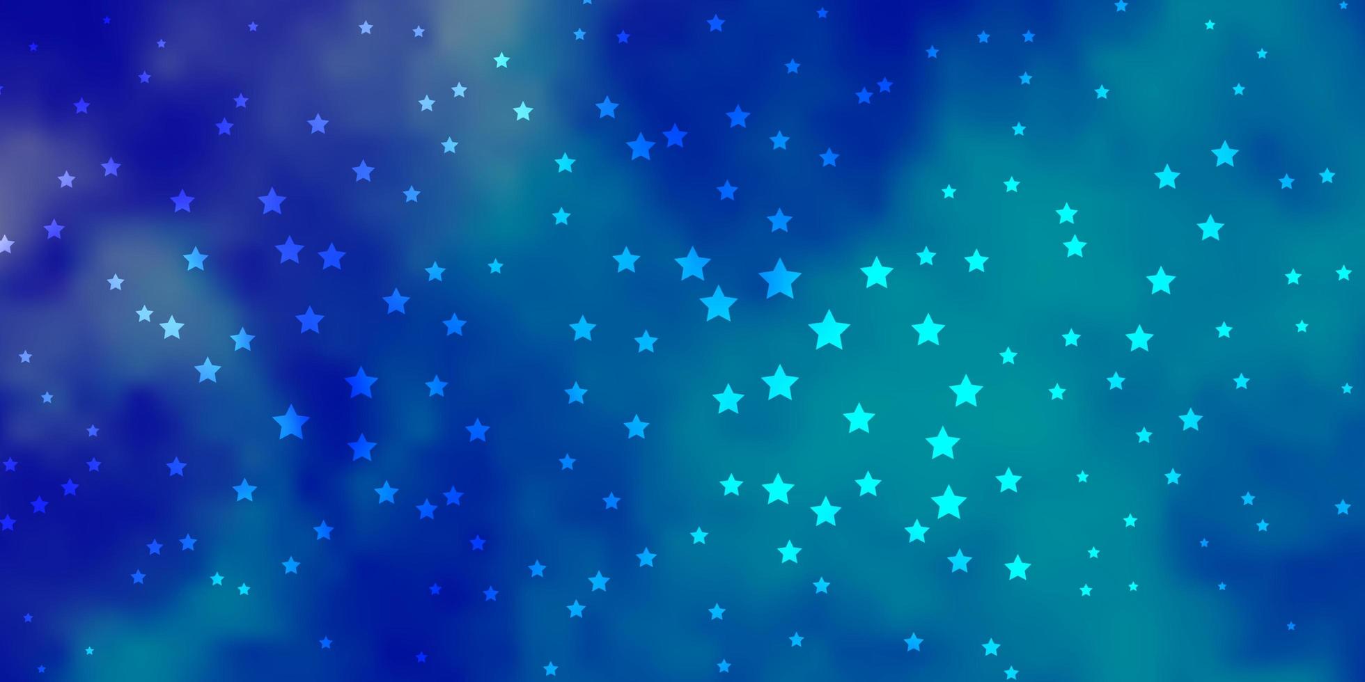 Dark Pink Blue vector background with colorful stars