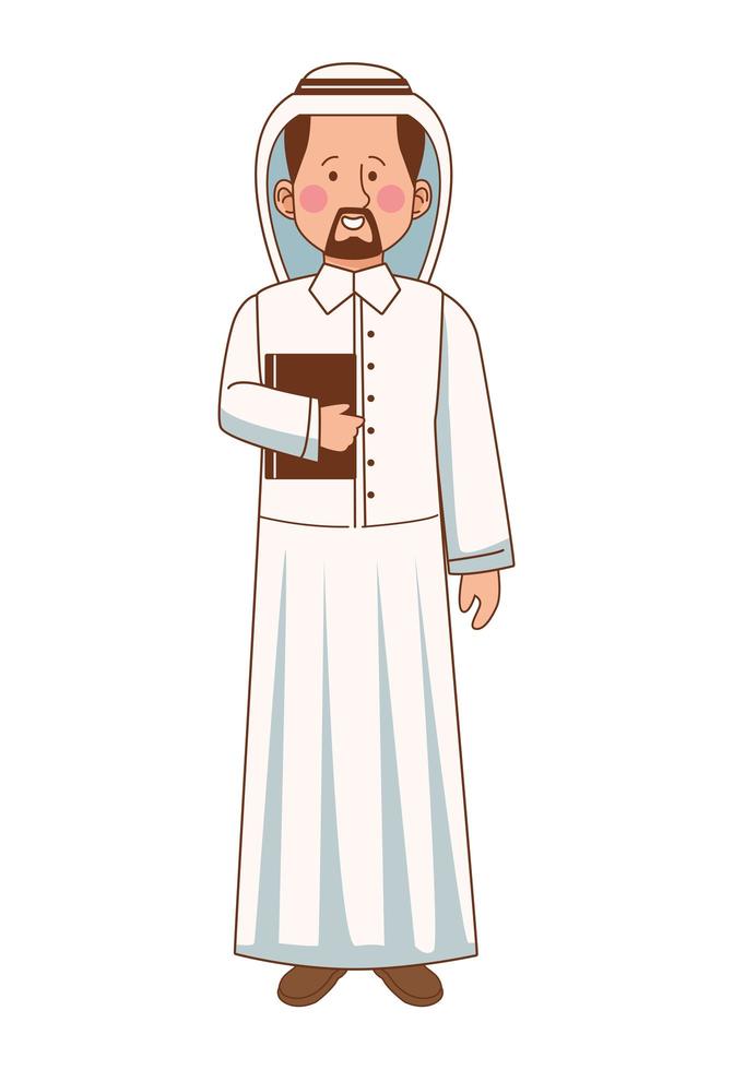 Muslim man character vector