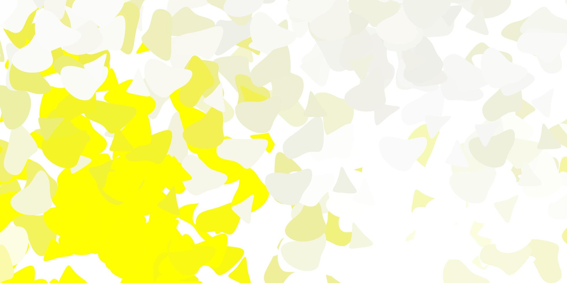 Light yellow vector background with random forms