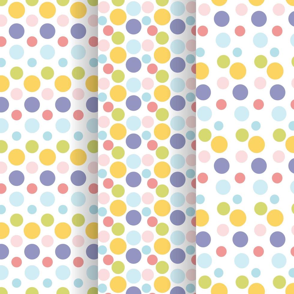 Set of seamless patterns vector
