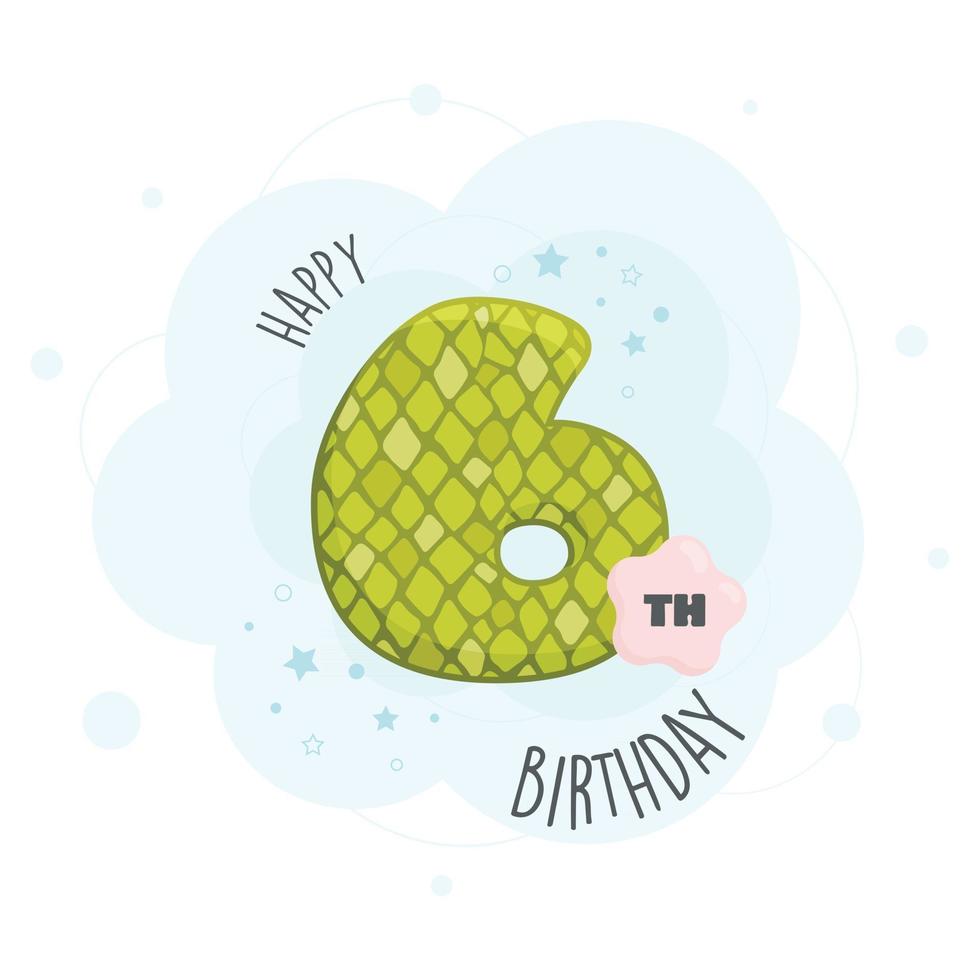 Happy birthday greeting card vector