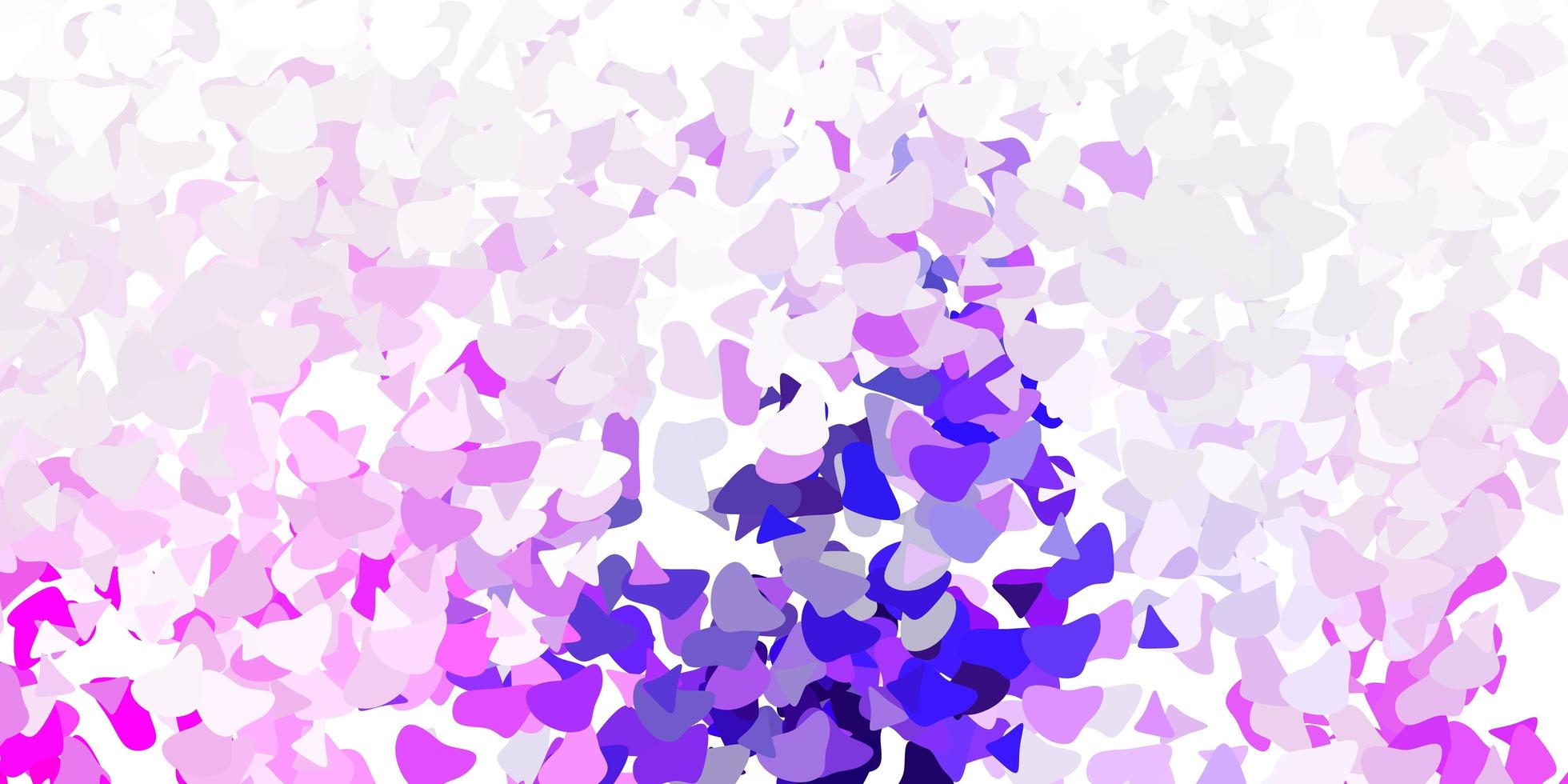 Light purple pink vector pattern with abstract shapes