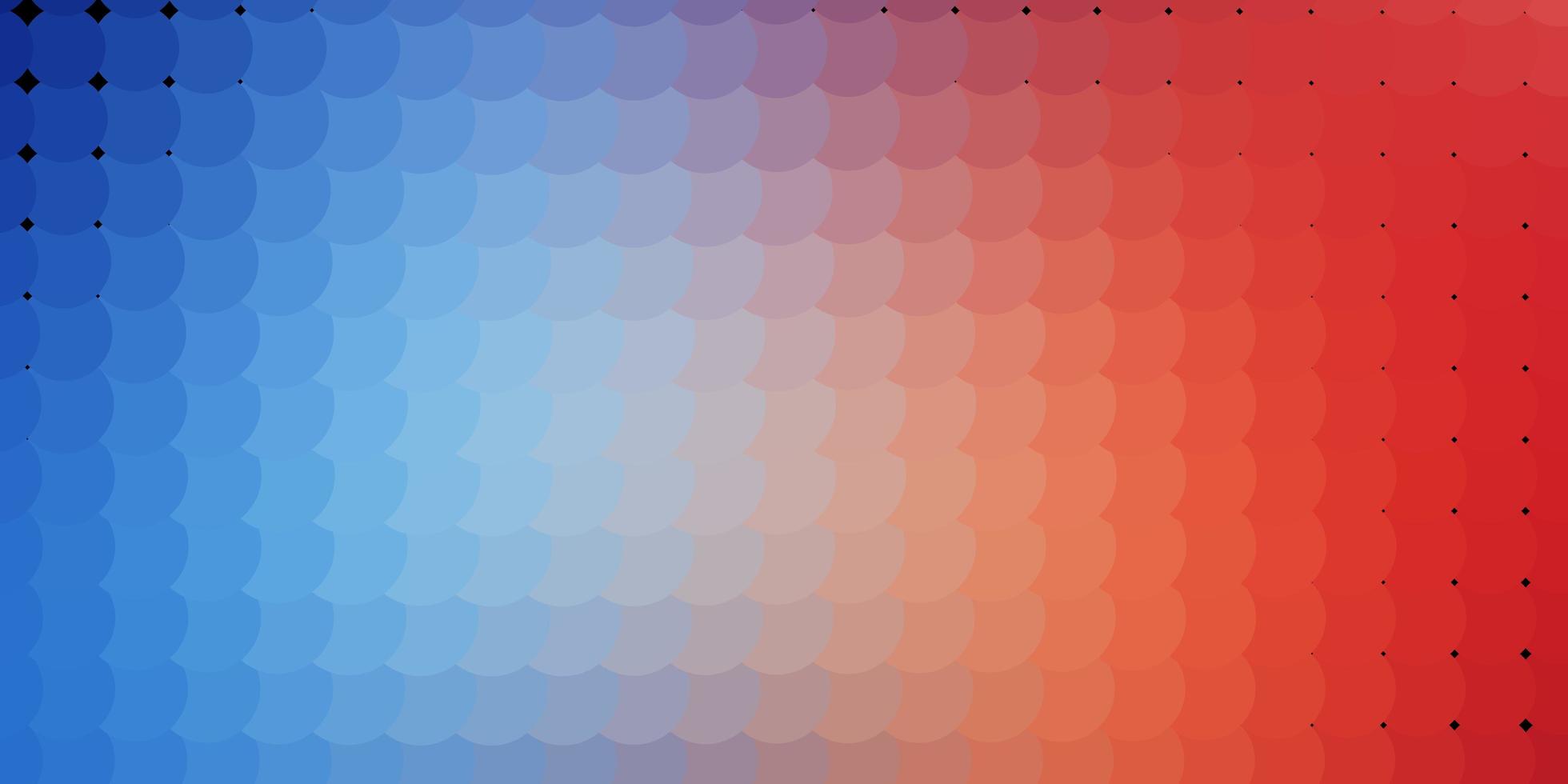 Light Blue Red vector texture with disks
