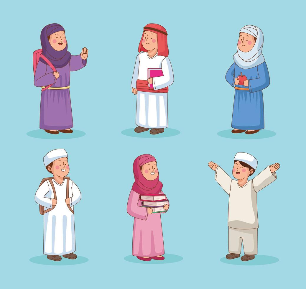 Muslim student pack vector