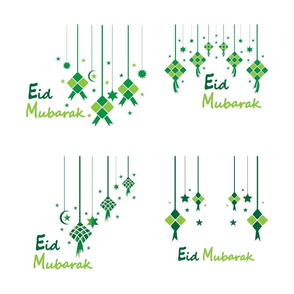 eid mubarak fondo estrellas para celebrar eid ul fitr vector