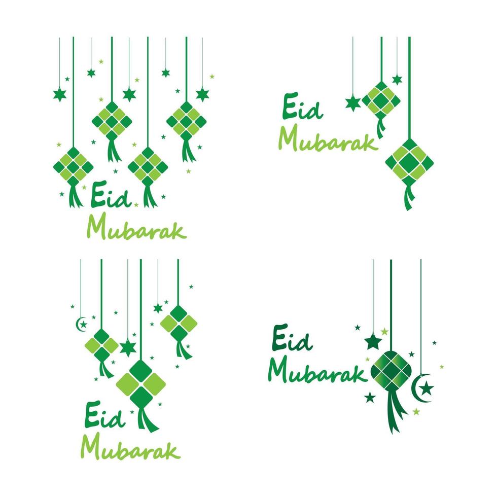 Eid mubarak background stars for celebrate eid ul fitr vector