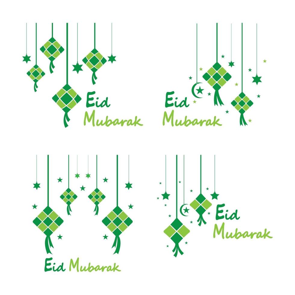 eid mubarak fondo estrellas para celebrar eid ul fitr vector