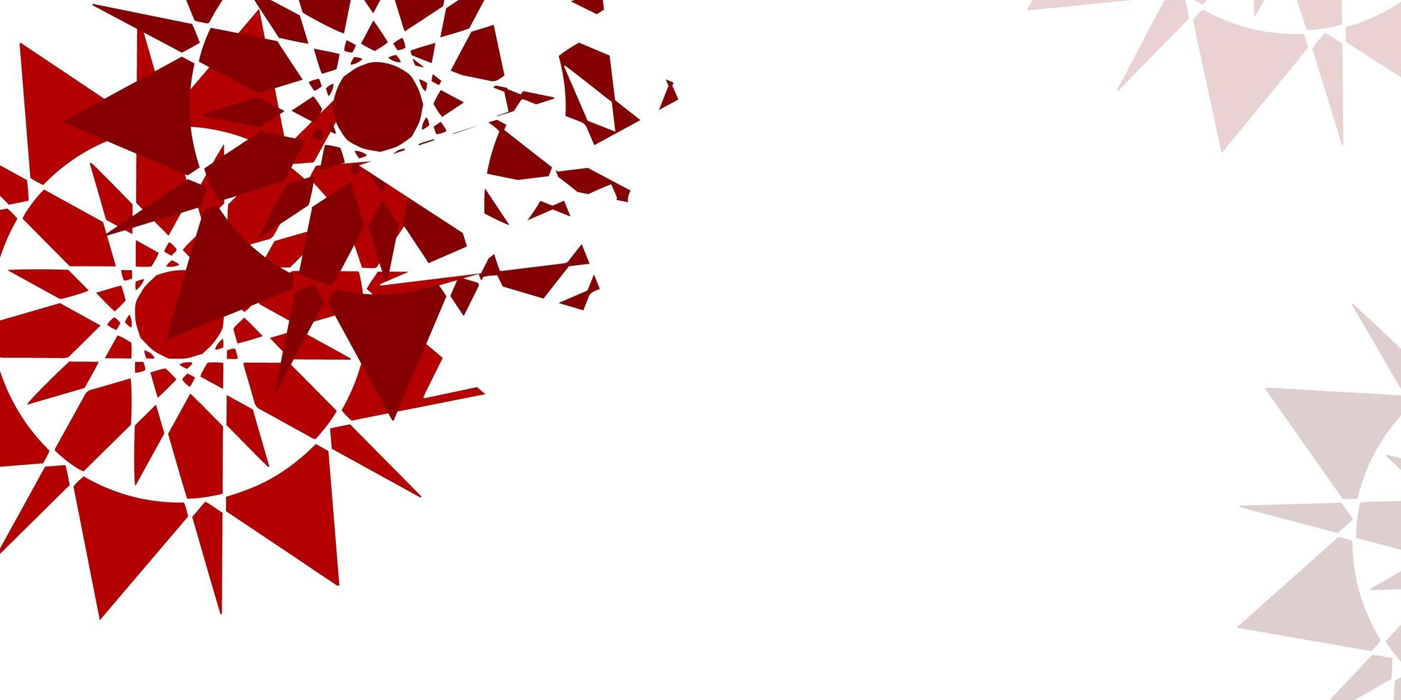 Light red vector texture with bright snowflakes