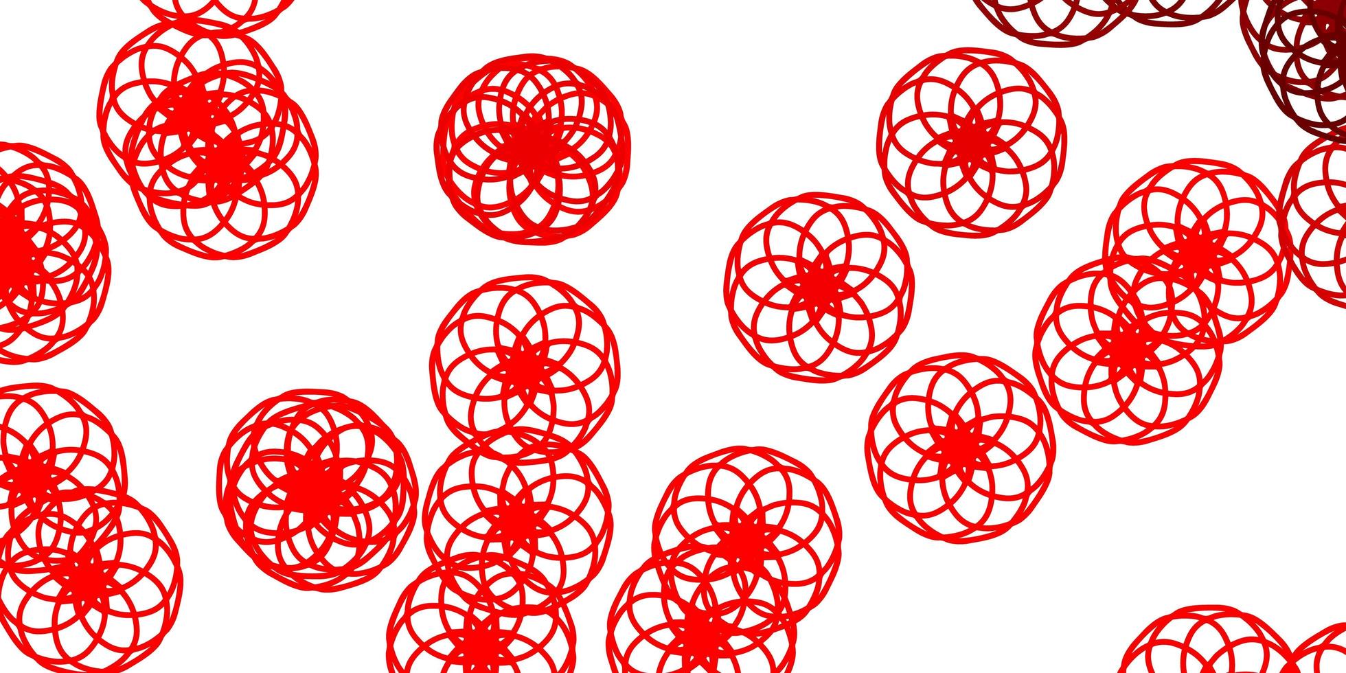 Light Red vector pattern with spheres