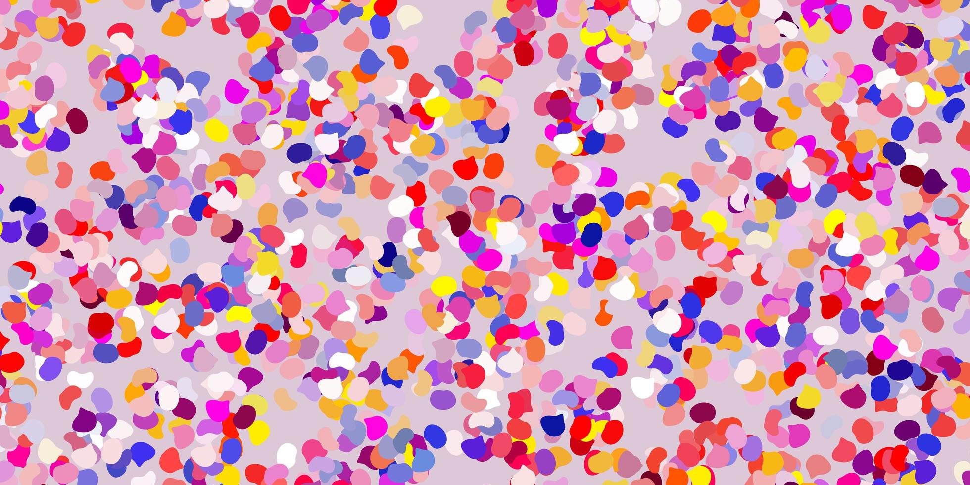 Light red yellow vector pattern with abstract shapes