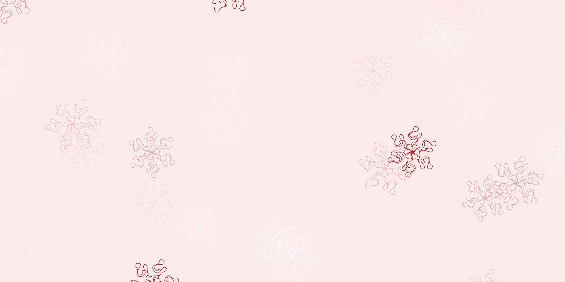 Light red vector natural backdrop with flowers